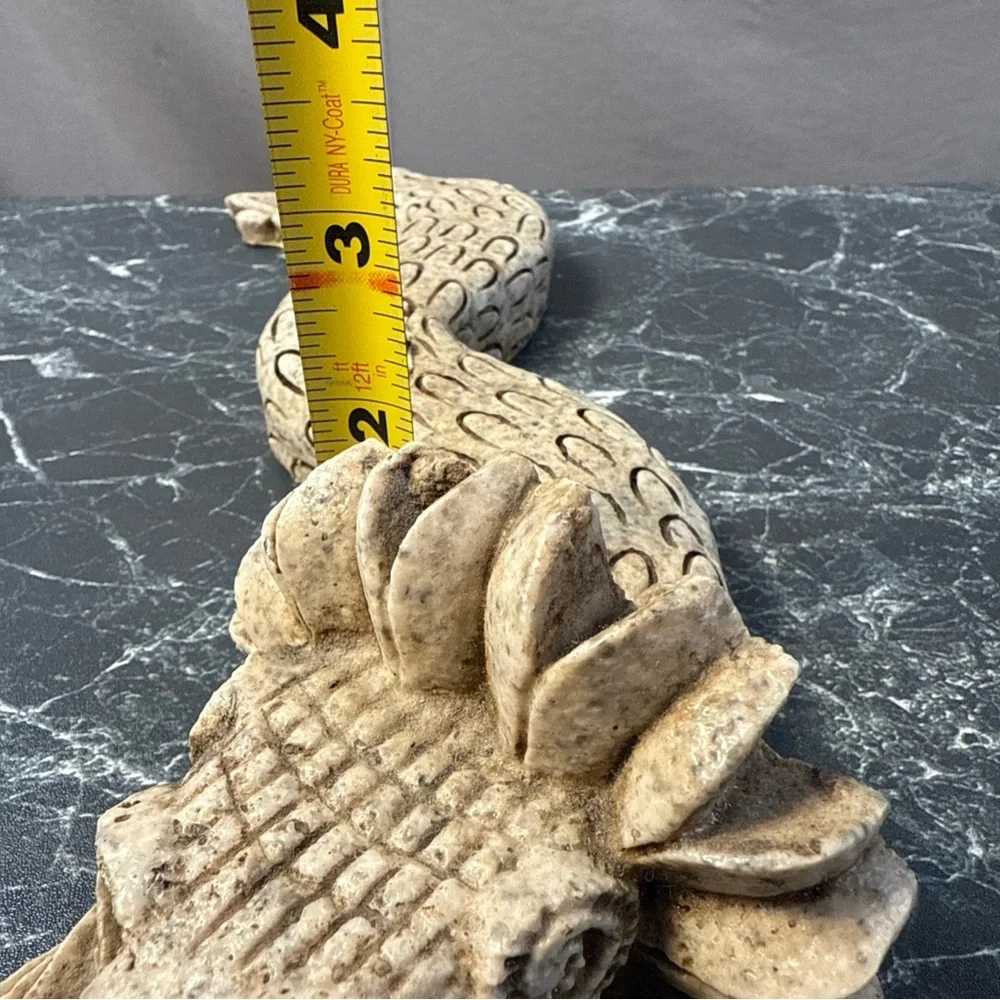 Vintage Aztec Serpent Statue Made Of Resin